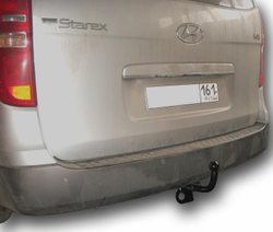 Фаркоп(прицепное) Лидер-Плюс для HYUNDAI STAREX 2007-2018 (паспорт и сертификат в комплекте)(без электрики)H214-A