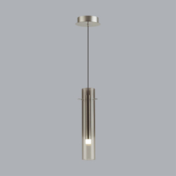 5062/5LA PENDANT ODL24 383 серебристый/дымчатый/металл/стекло Подвес LED 5W 3000K SHINY