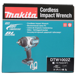 Аккумуляторный гайковерт Makita DTW1002Z ударный (без акк, без з/у)