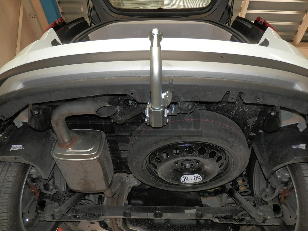 Оцинкованный фаркоп на Renault Scenic 2016-2022, Renault Grand Scenic 2016-2022 (без электрики), Galia R099A