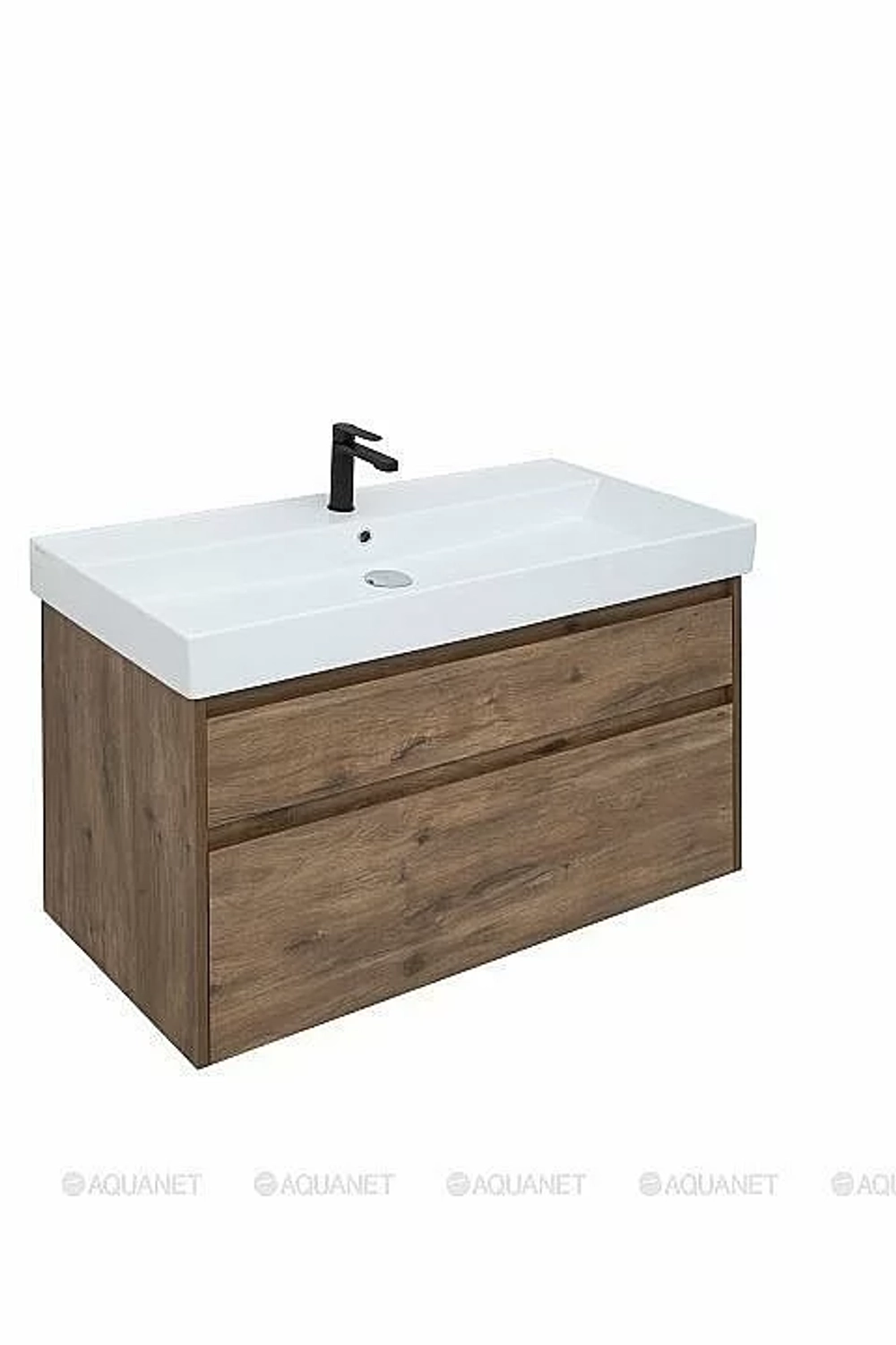 Тумба с раковиной Aquanet Nova Lite 249957 100 дуб рустикальный