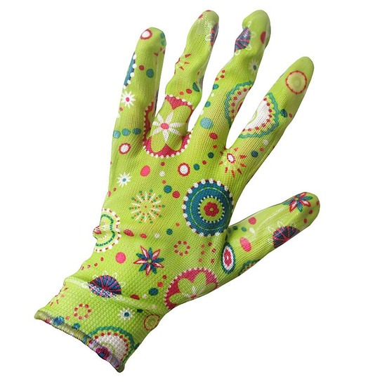 Перчатки нейлоновые с ПУ покрытием ДАЧНИК