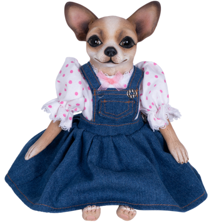 Коллекционная кукла Собака Милли
