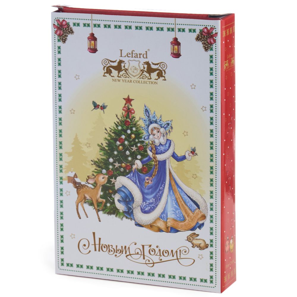БЛЮДО LEFARD "ДЕД МОРОЗ И СНЕГУРОЧКА" ПРЯМОУГ. 25*16*3 СМ (КОР=12ШТ.)