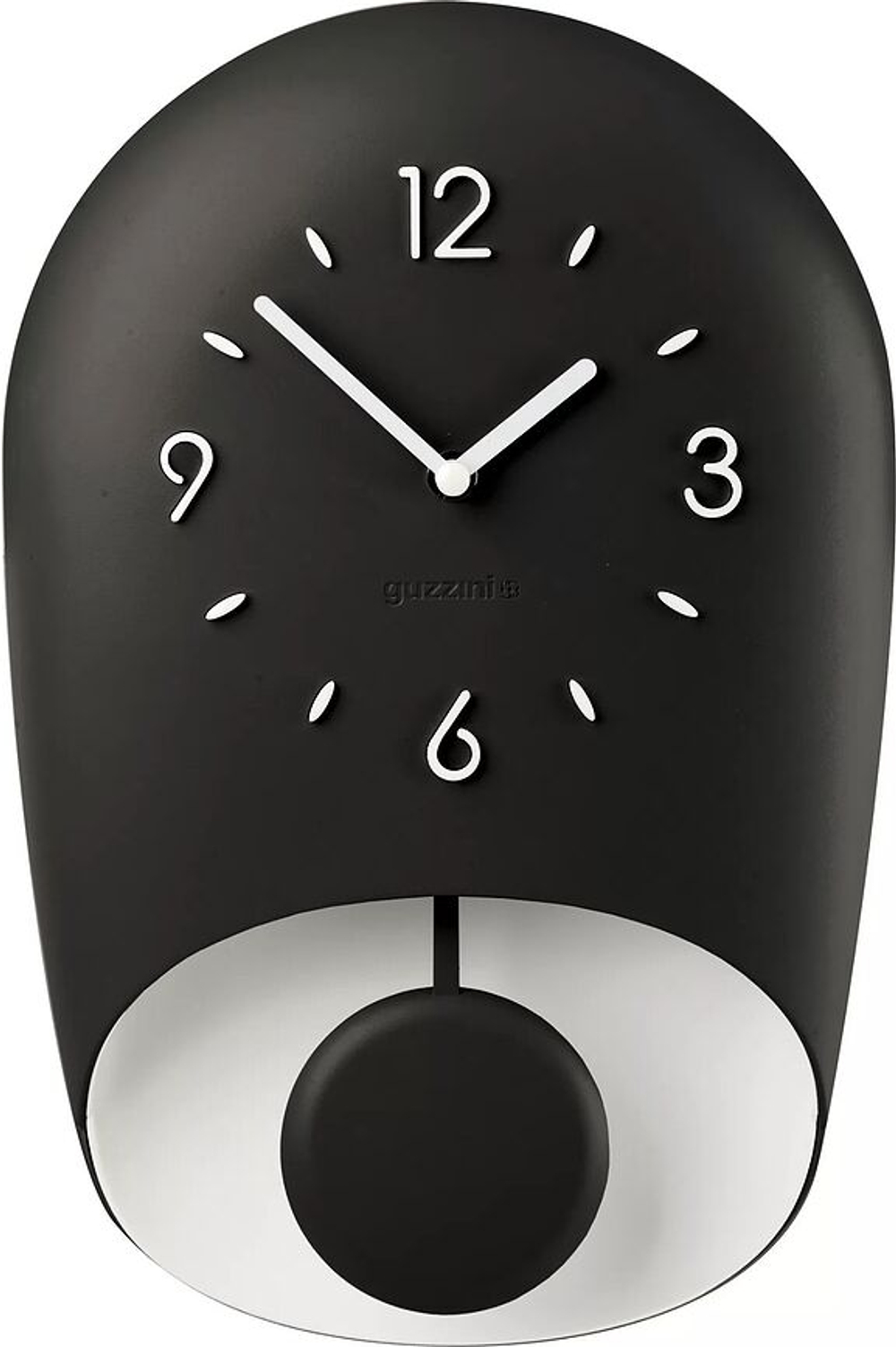 Настенные часы Guzzini Home Bell, пластик, 22 33 см, чёрные
