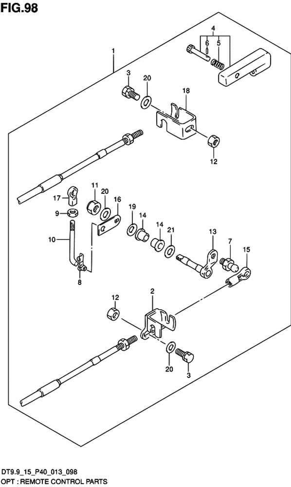 Наконечник реверса Suzuki 67440-93900-000