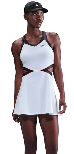 Теннисное платье Nike Court Slam Dri-Fit Tennis - white/black/hot punch