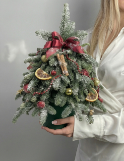 Новогодняя елка из датской ели (красная)