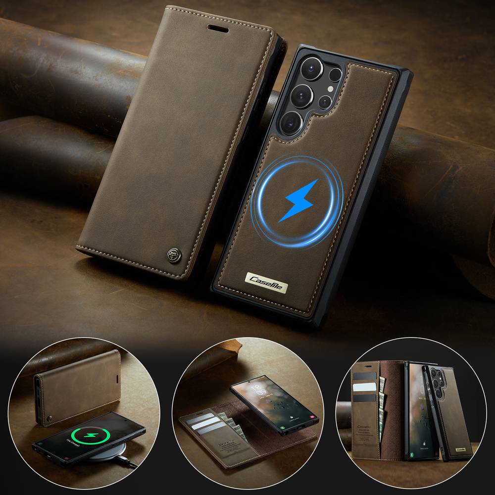 Чехол-кошелек CaseMe 2 in 1 MagSafe Samsung Galaxy S25 Ultra