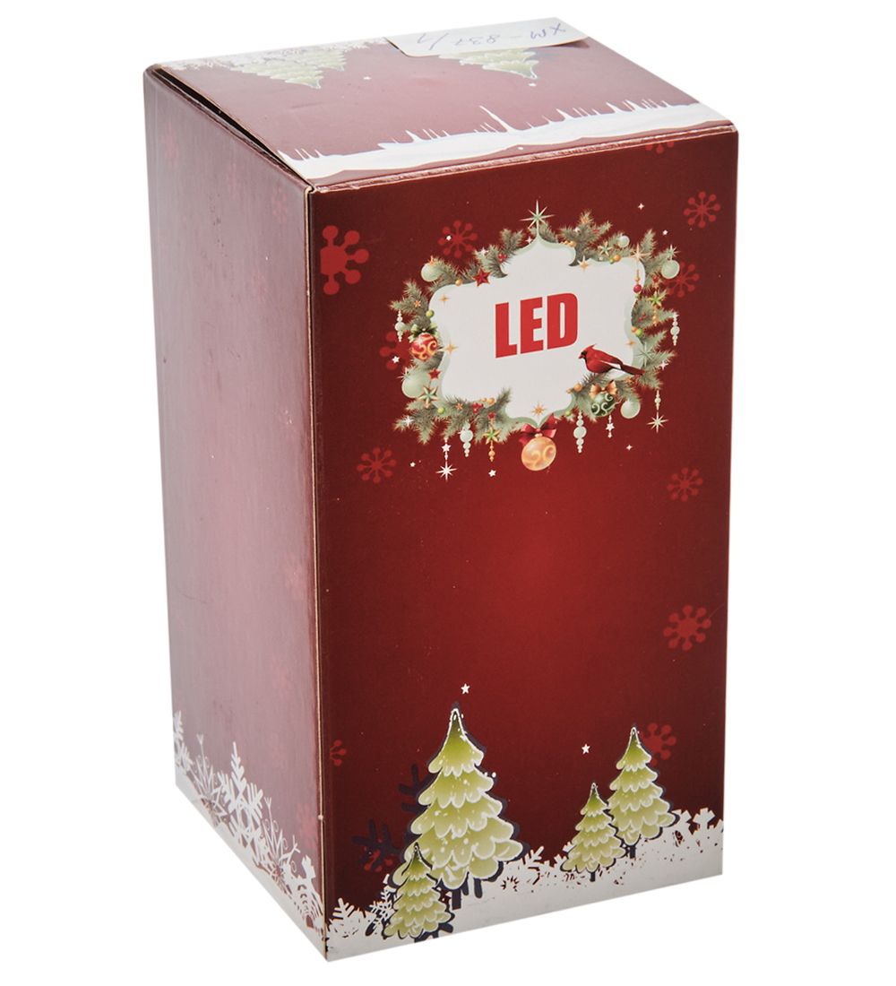 XM-837/3 Новогодний фонарь с подсветкой серебро