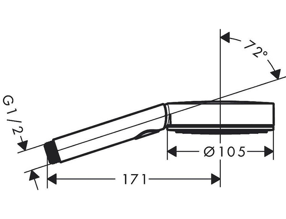 Ручной душ Hansgrohe Pulsify Select Черный матовый (24100670)