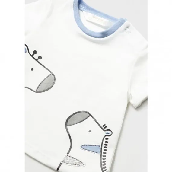 Комплект Mayoral Newborn Жирафы Светло-голубой