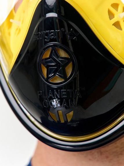 Маска полнолицевая Sargan Планета океан 2.0 черный/желтый