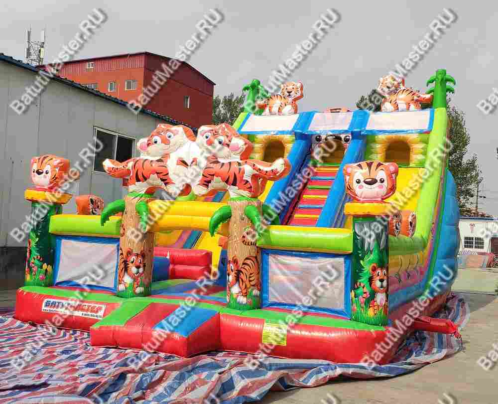 Коммерческий батут "Тигриная страна 2" 10*6*6 м