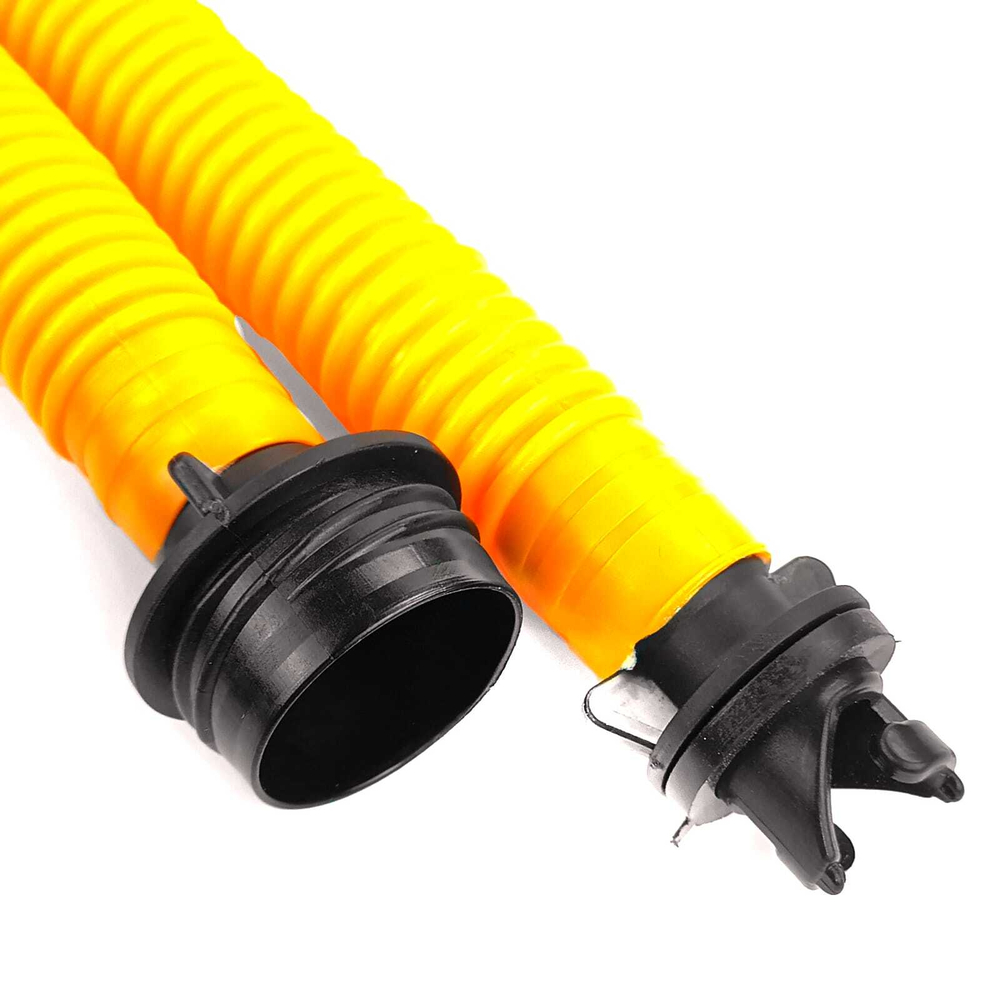 Насос ножной ПВХ Премьер 7л (дерево), желтый шланг