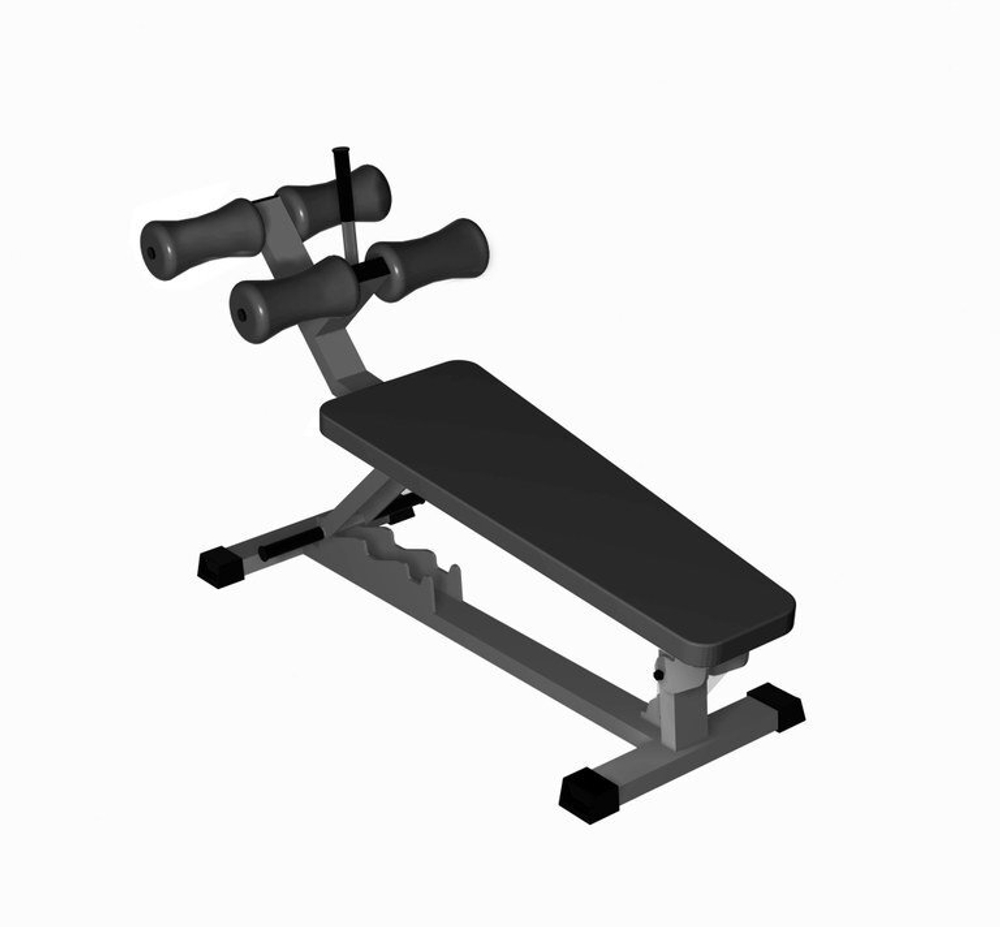 Скамья для пресса регулируемая Черный