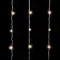Светодиодный занавес 2*3 м., 600 теплых белых LED ламп, мерцание, облегченный, прозрачный провод ПВХ, LTC (PCL600NOTBLW-10-2WW)
