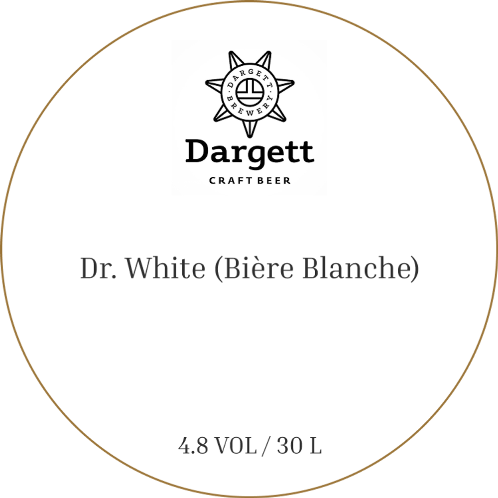 Пиво Даргетт Доктор Вайт (Бьер Бланш) / Dargett Dr. White (Biere Blanche) 30л - кег