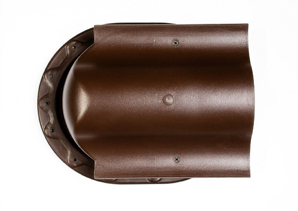 КТВ-вентиль Skat для фальцевой и готовой кровли из битумной черепицы, коричневый