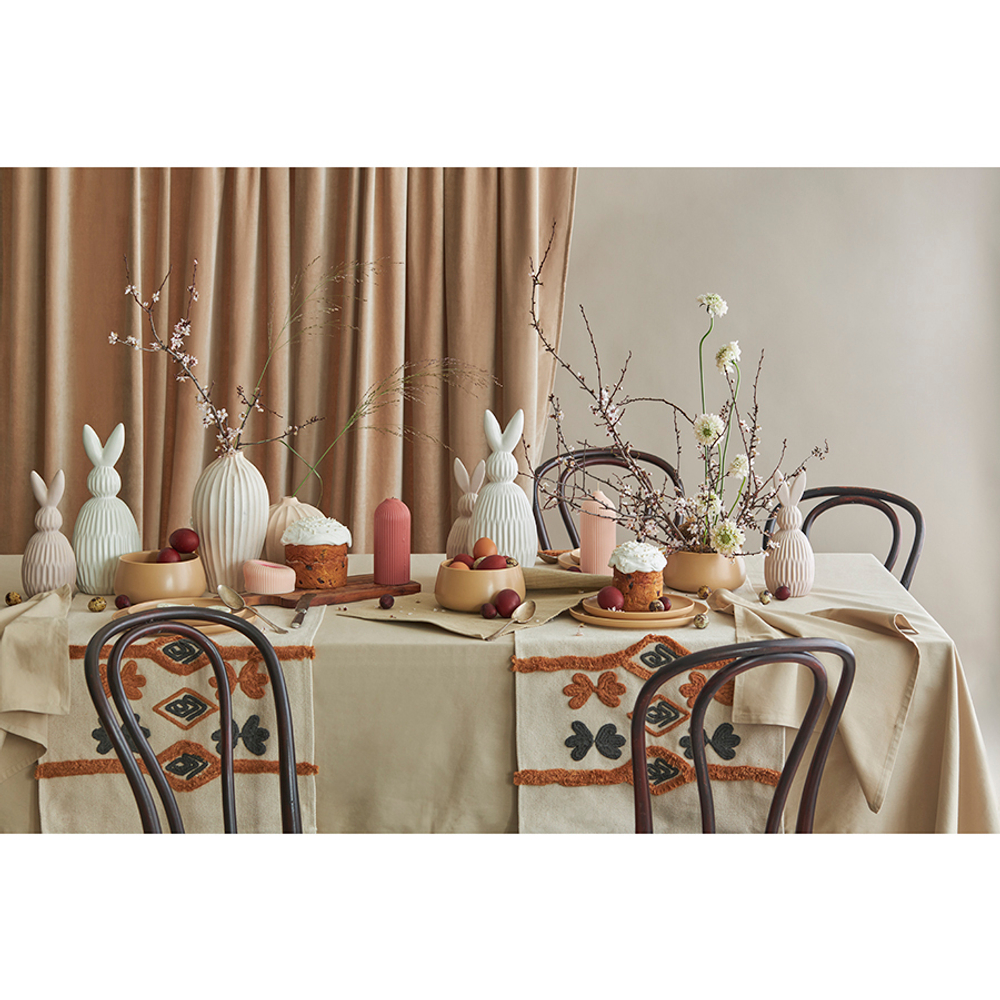 Скатерть из хлопка бежевого цвета из коллекции essential, 170х170 см