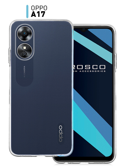 Чехол ROSCO для Oppo A17 (арт. OPPO-A17-TPU-01-TRANSPARENT )
