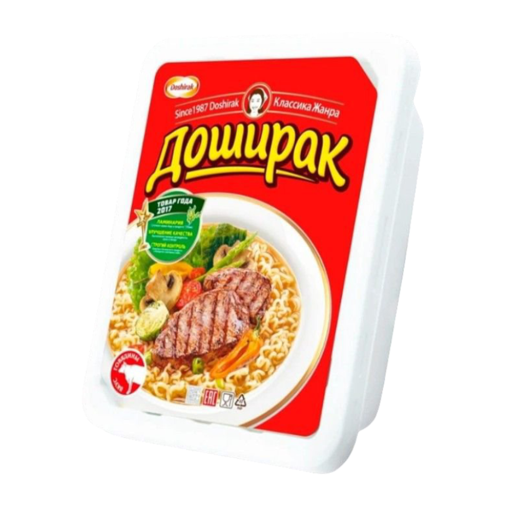 Лапша Доширак говядина 90г
