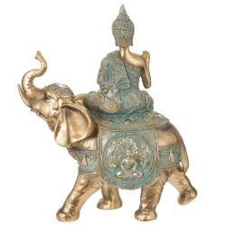 GAEM Фигурка декоративная "Будда на слоне", L24 W12 H28,5 см