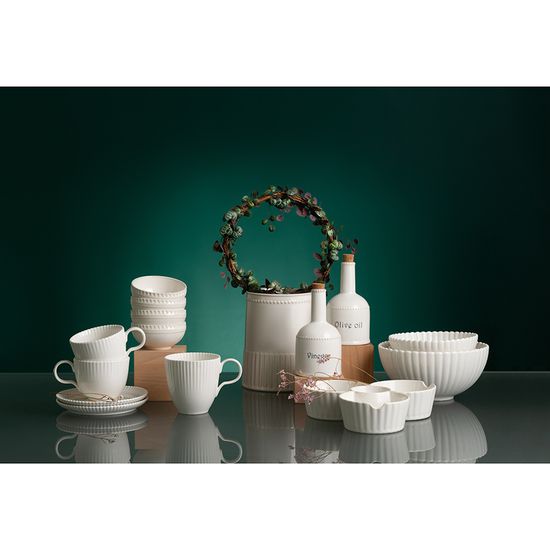 Кружка из фарфора белого цвета из коллекции kitchen spirit, 350 мл