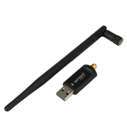 Сетевой адаптер WiFi Gembird Сетевой адаптер WiFi+Bluetooth 600 Мбит,двухдиап.с антенной, USB,802.11b / a / g / n / ac, RTL8821CU (WNP-UA-019)