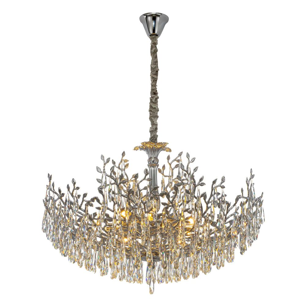 Citilux RITZ CL310121 Люстра хрустальная подвесная Хром