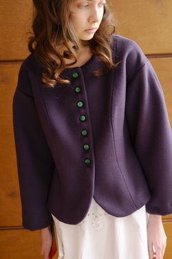 Жакет с пуговицами из малахита