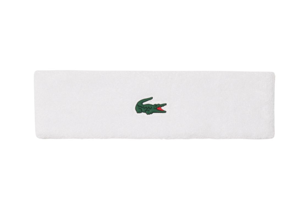 Повязка на голову теннисная Lacoste Roland-Garros Edition Tennis - white