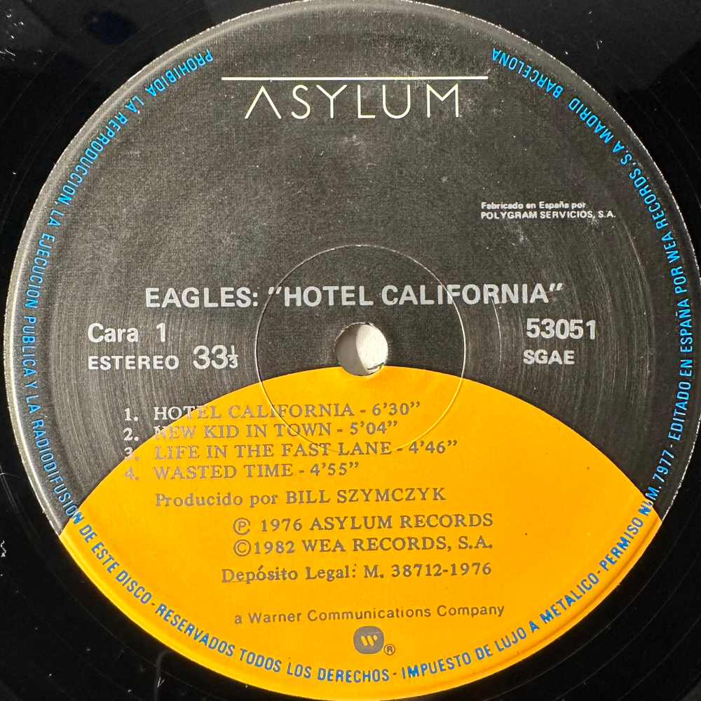 Eagles ‎– Hotel California (Испания)