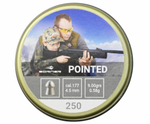 Пули пневматические Borner Pointed 4.5 мм (250 шт, 0.58 грамм)