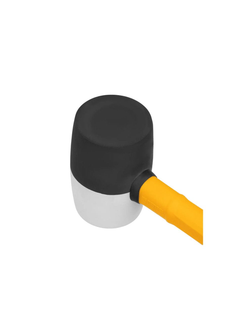 Киянка резиновая Denzel 450 г, черно-белая, фибергласовая рукоятка c TPR покрытием 11102