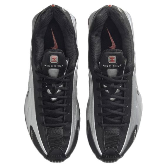 Кроссовки NIKE Shox R4 Бежевые кроссовки Низки Серо-черные Унисекс