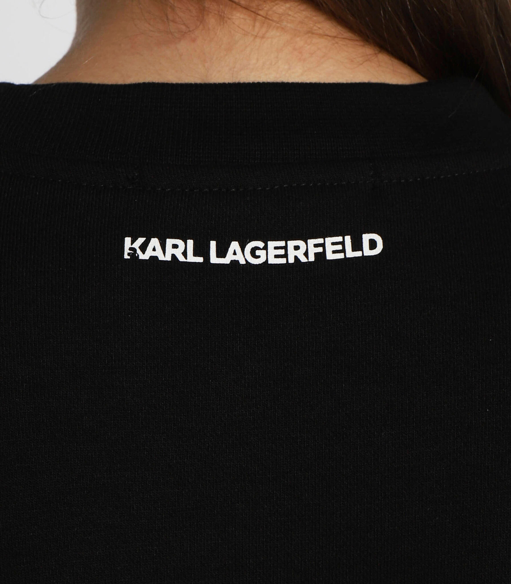 Худи aop ikonik embroidered Karl Lagerfeld - черный(226W1817)