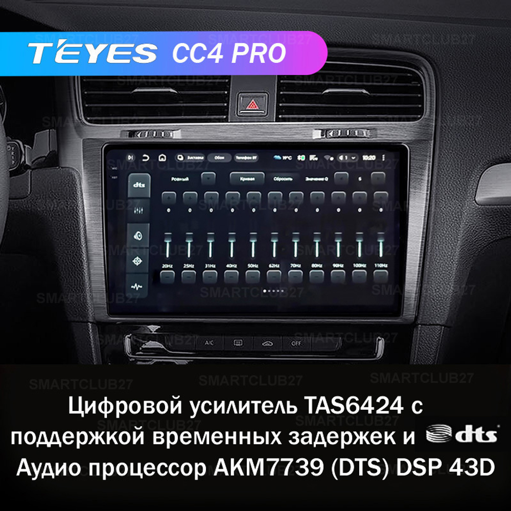 Teyes CC4 Pro 10,2" для Volkswagen Golf 2012-2020
