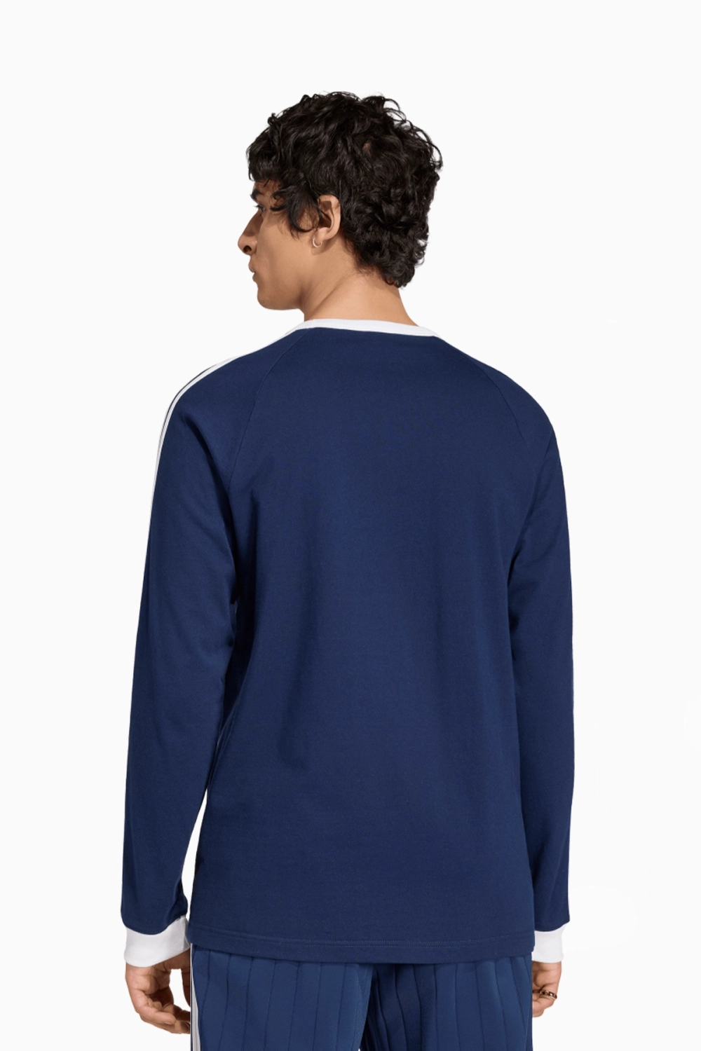 Футболка с длинными рукавами adidas Adicolor Classics 3-Stripes Tee - темно-синий