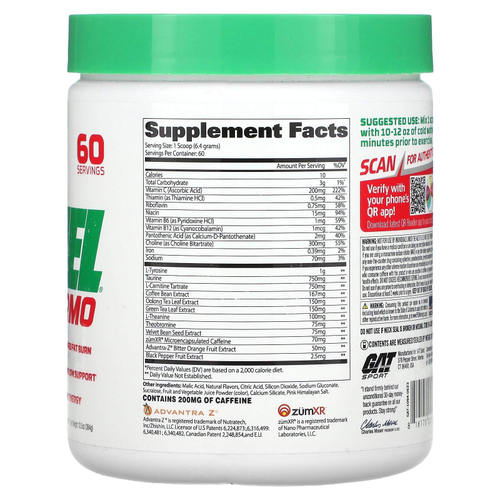 GAT, JetFuel®, Thermo, сжигатель жира, арбуз, 384 г (13,5 унции)