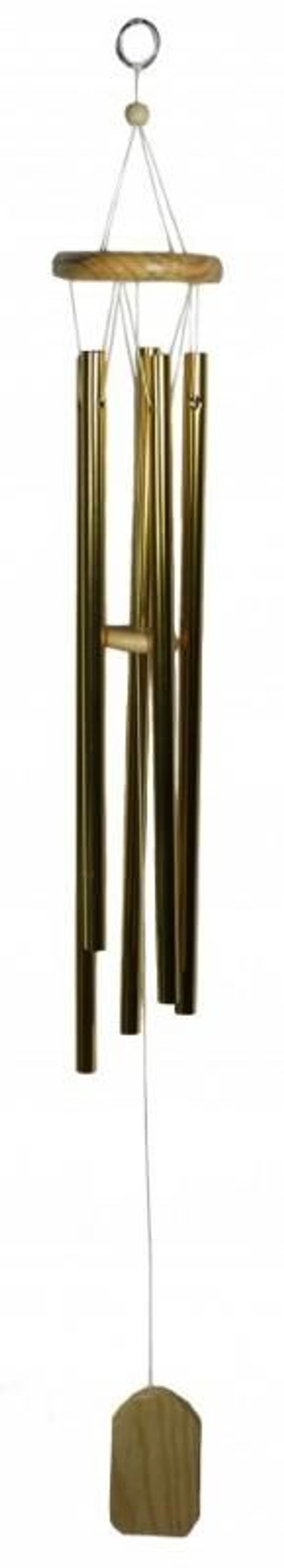 Музыка ветра классика инь-янь пять трубочек золото 84см