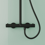 Душевая система Sancos Game с термостатом черный, арт.SC3002MB