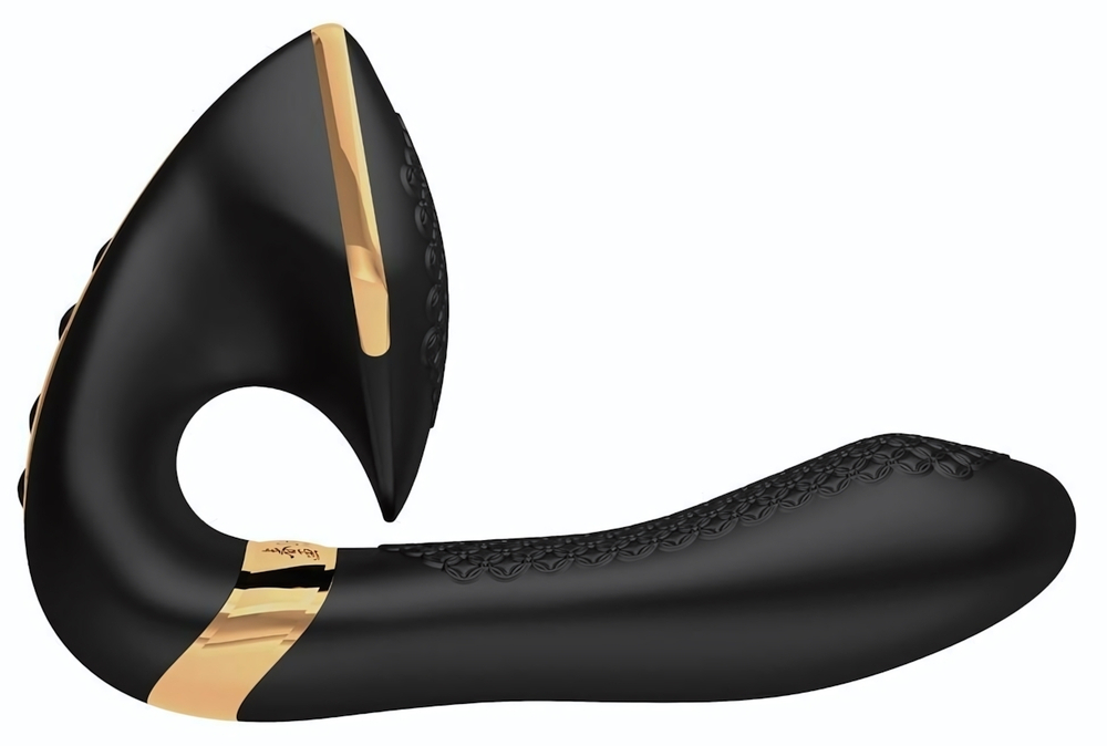 Черный вибростимулятор SOYO - 17 см. (Цвет: черный)