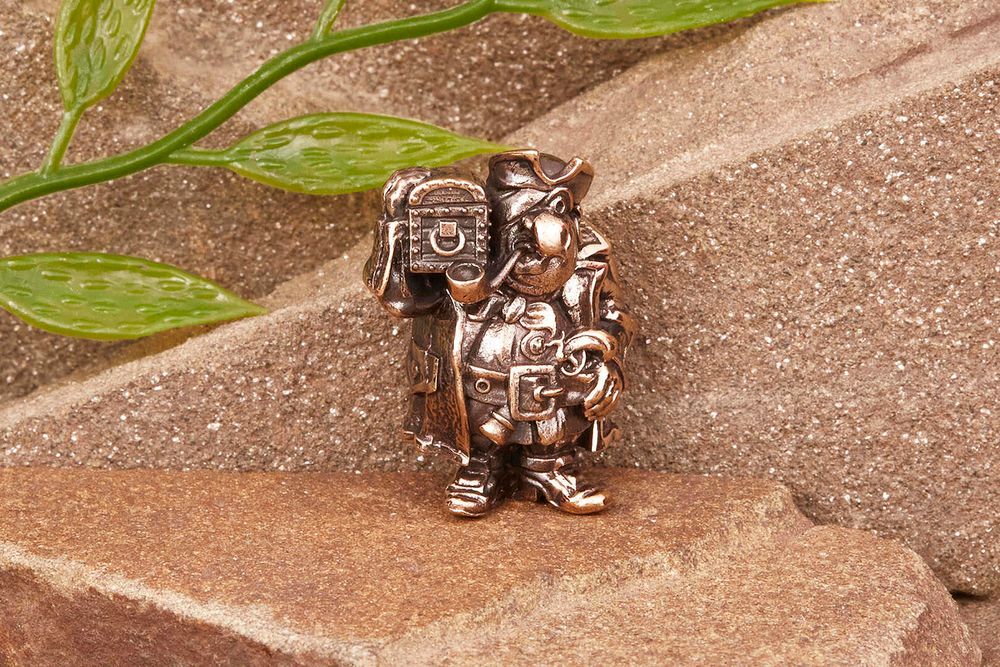 Бусина на темляк Бонс от мастерской Крымская бронза