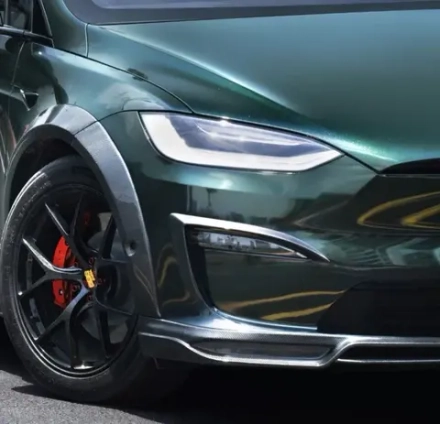 Карбоновые накладки на противотуманные фары для Tesla Model X 2022+ Тесла
