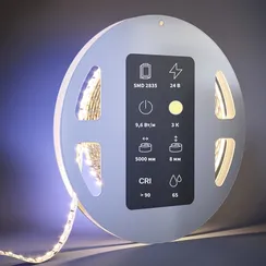 Светодиодная лента Ультра 24В 2835 9,6Вт/м 3000К 5м IP 65 201042 Led Strip 201042