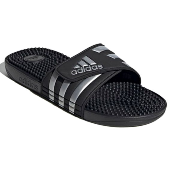 Adidas Adissage 'Black Silver'