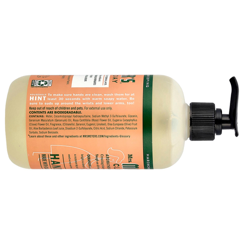 Mrs. Meyers Clean Day, мыло для рук, с геранью, 370 мл (12,5 жидк. унции)