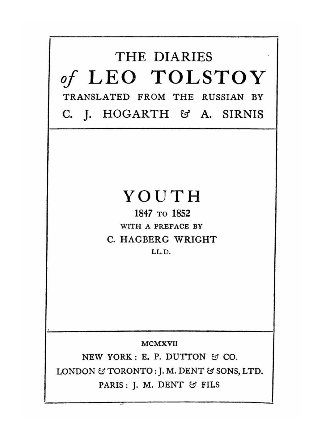 The diaries of Leo Tolstoy | Лев Николаевич Толстой