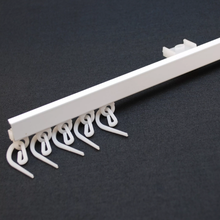 Профильный карниз для штор «Тюль», белый. Цена за 1 п.м.